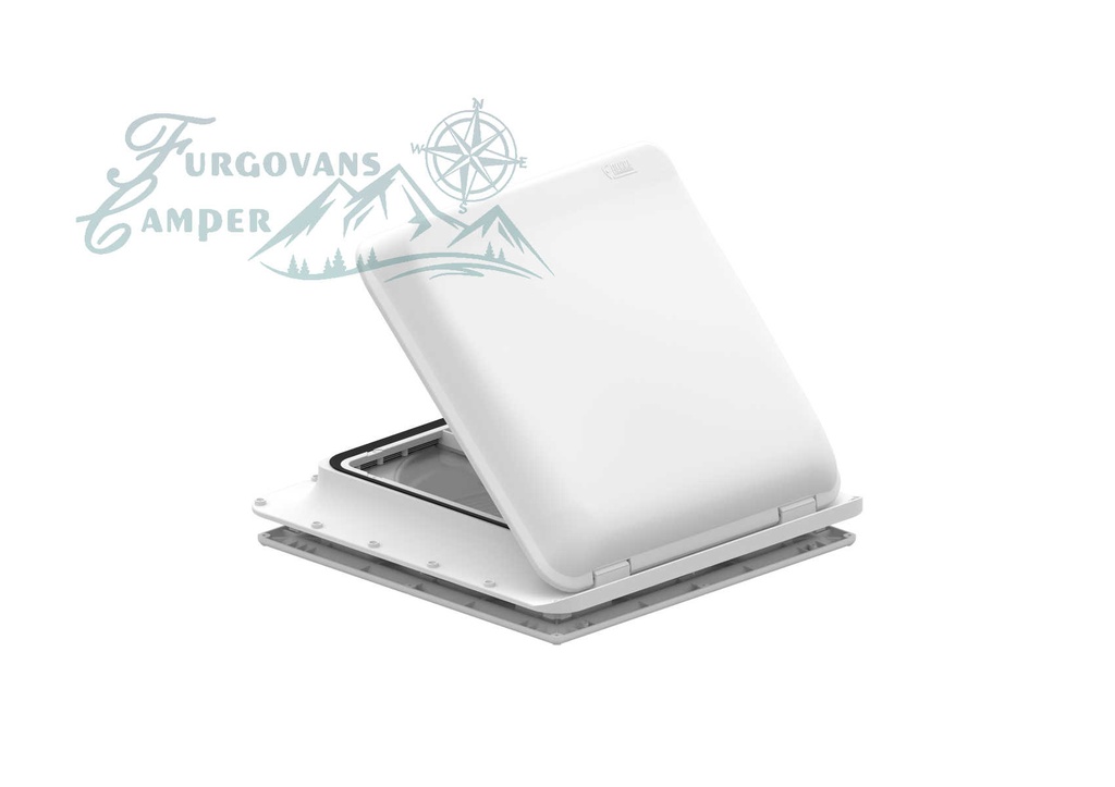 Claraboya Fiamma Turbo Vent 40 Premium de 40x40 cm - Blanca FURGOVANS CAMPER